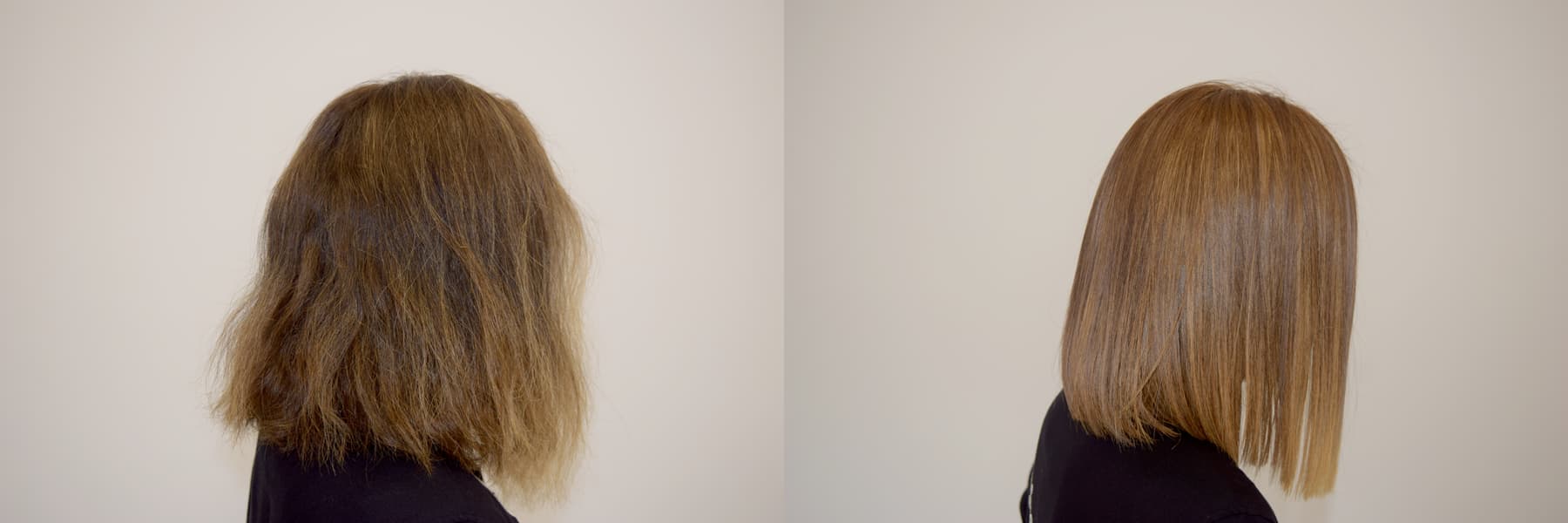 The result of our keratin straightening products.